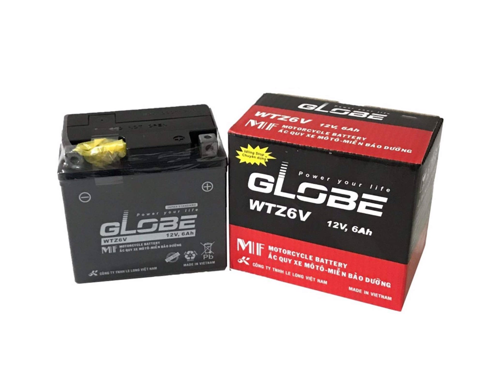 Ắc Quy Globe 12V 6AH WTZ6V Ắc Quy Globe 12V 6AH WTZ6V