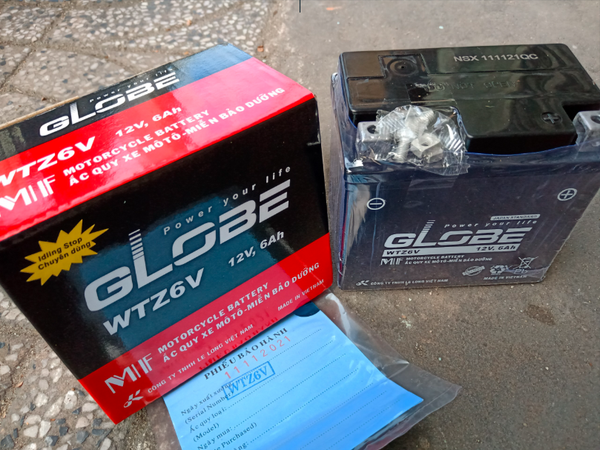 ắc quy globe wtz6v 12v-6ah