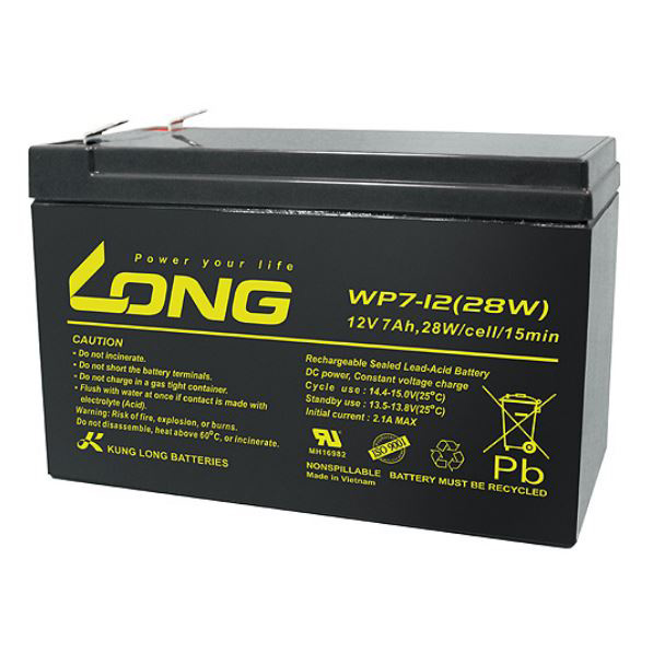 Bình Ắc Quy Long 12V7Ah WP7-12 (28W) Bình Ắc Quy Long 12V7Ah WP7-12 (28W)