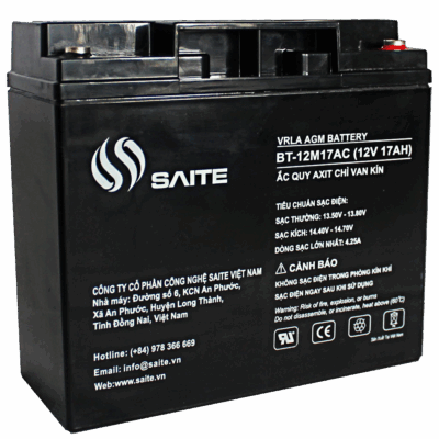 Ắc quy SAITE BT-12M17AC 12V 17AH