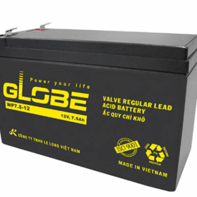 Bình Ắc Quy Kín Khí Globe 12V-7.5Ah (WP7.5-12)